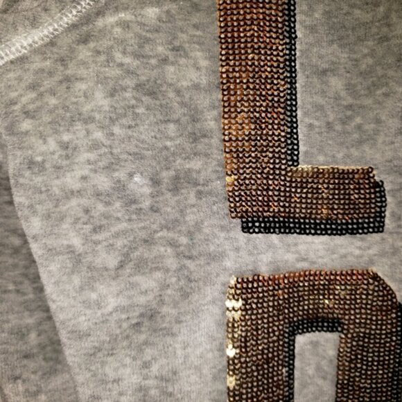 Victoria's Secret LOVE PINK Seqin Hoodie, Velour L - Picture 8 of 8